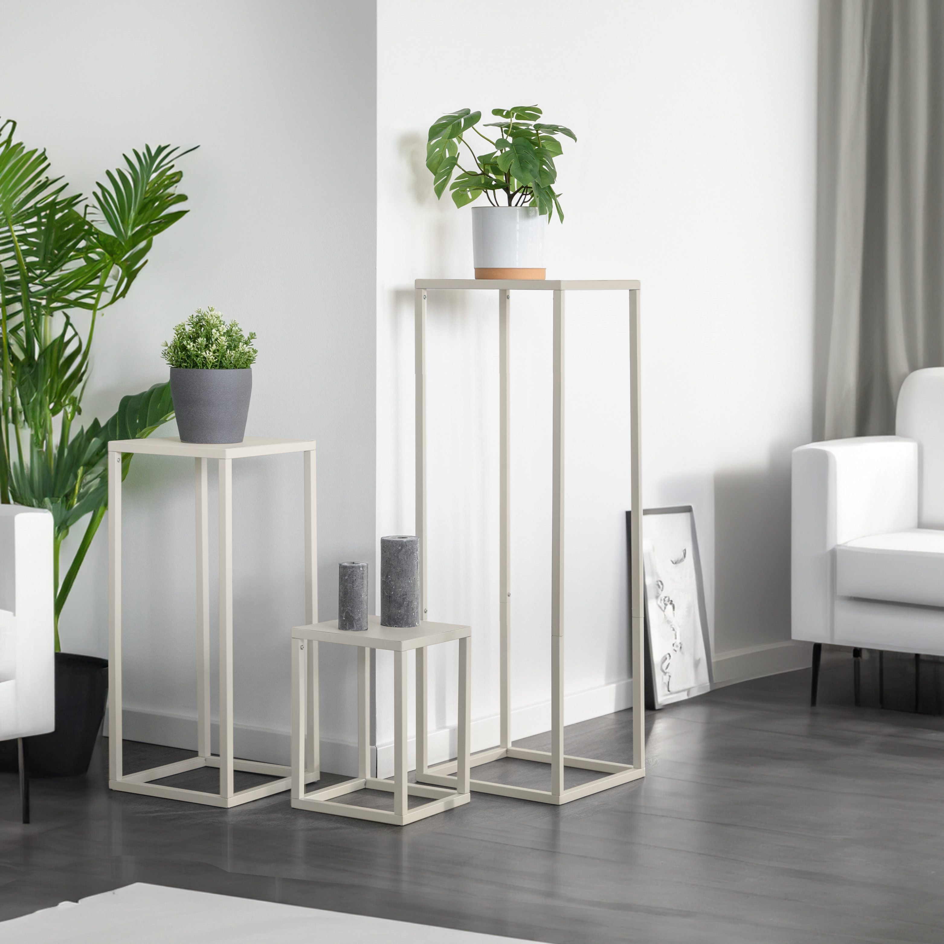 bremermann Blumenhocker 3er-Set, Metall-Blumenhocker, Blumensäule günstig online kaufen
