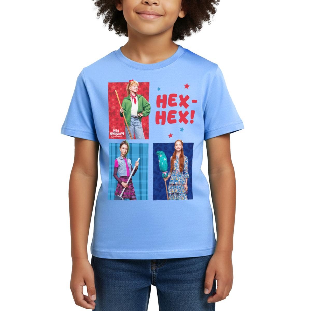 Spreadshirt T-Shirt Bibi Blocksberg Mit Freundinnen Hex-Hex Film Kinder T-Shirt (1-tlg)
