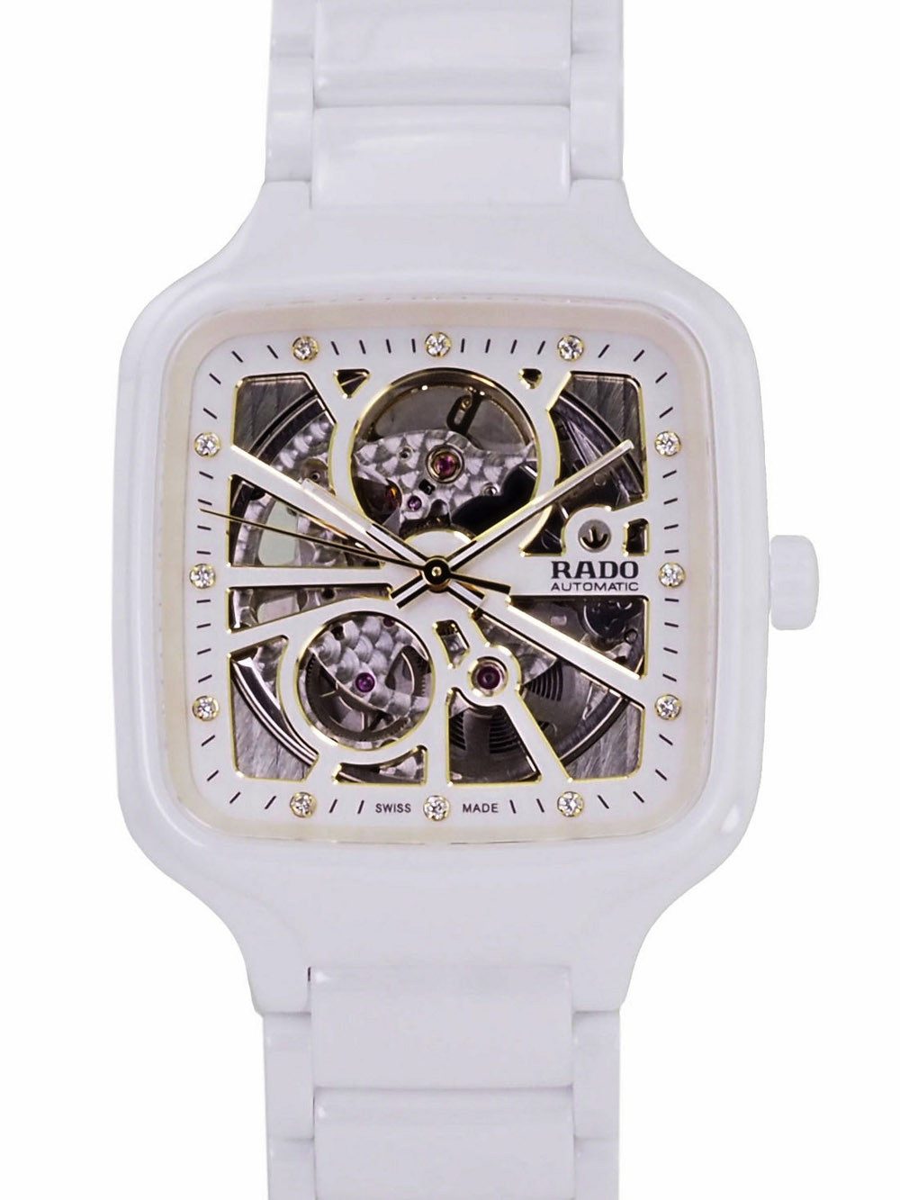 Rado Automatikuhr schweizer Unisex Uhr R27073702 True Square Ø 38 mm, 80 Stunden Gangreserve