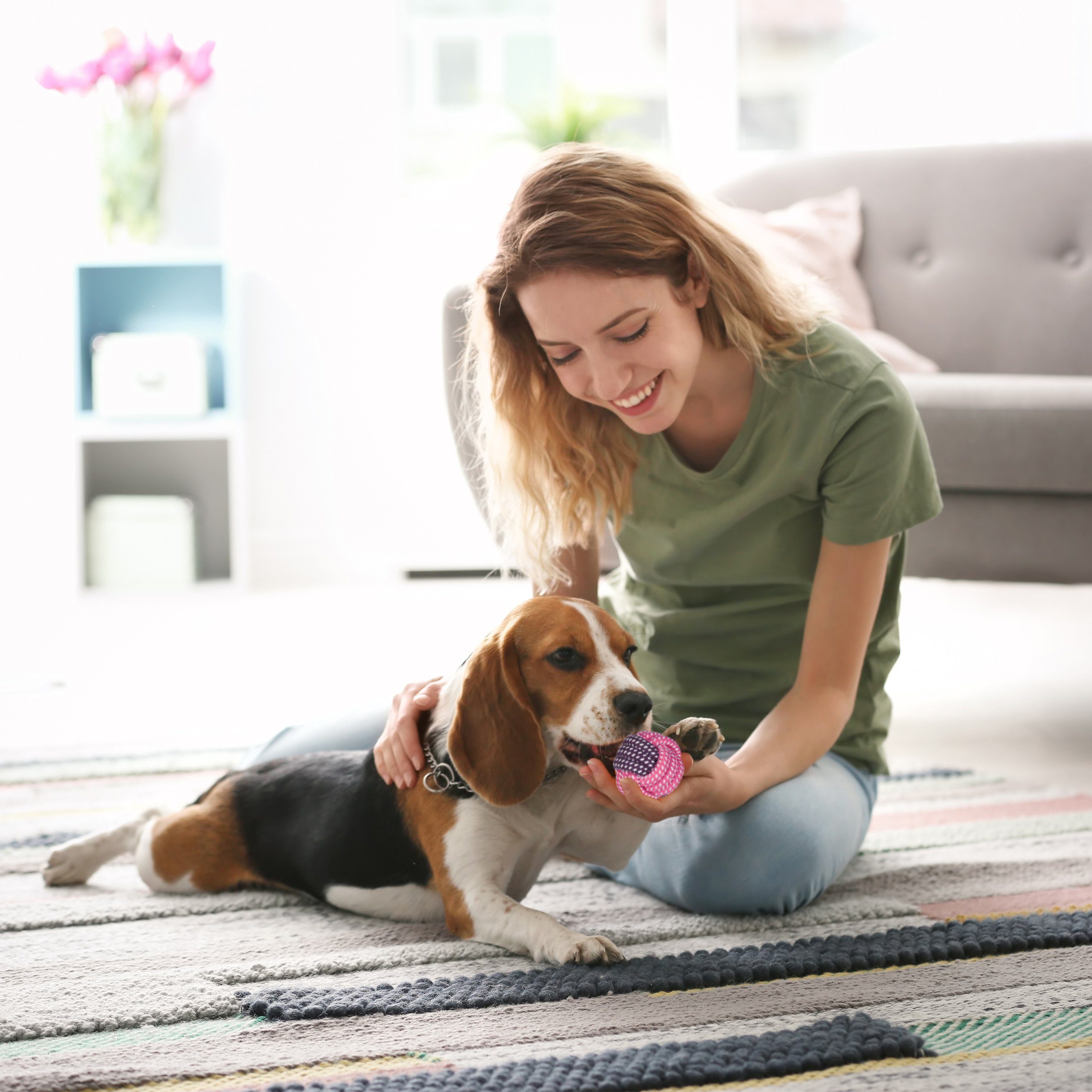 relaxdays Tiertaue Hundespielzeug Set 10 teilig, Baumwolle