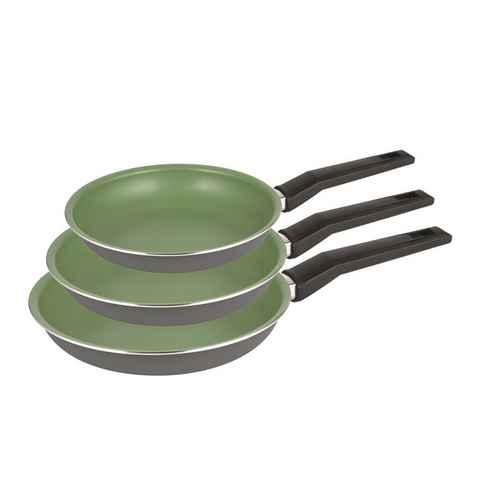 Michelino Bratpfanne Pfannen-Set 3-teilig Lara, Aluminium (3-tlg., 1x Pfanne Ø 20 cm, 1x Pfanne Ø 24 cm und 1x Pfanne Ø 28 cm), Induktions-Bratpfannen