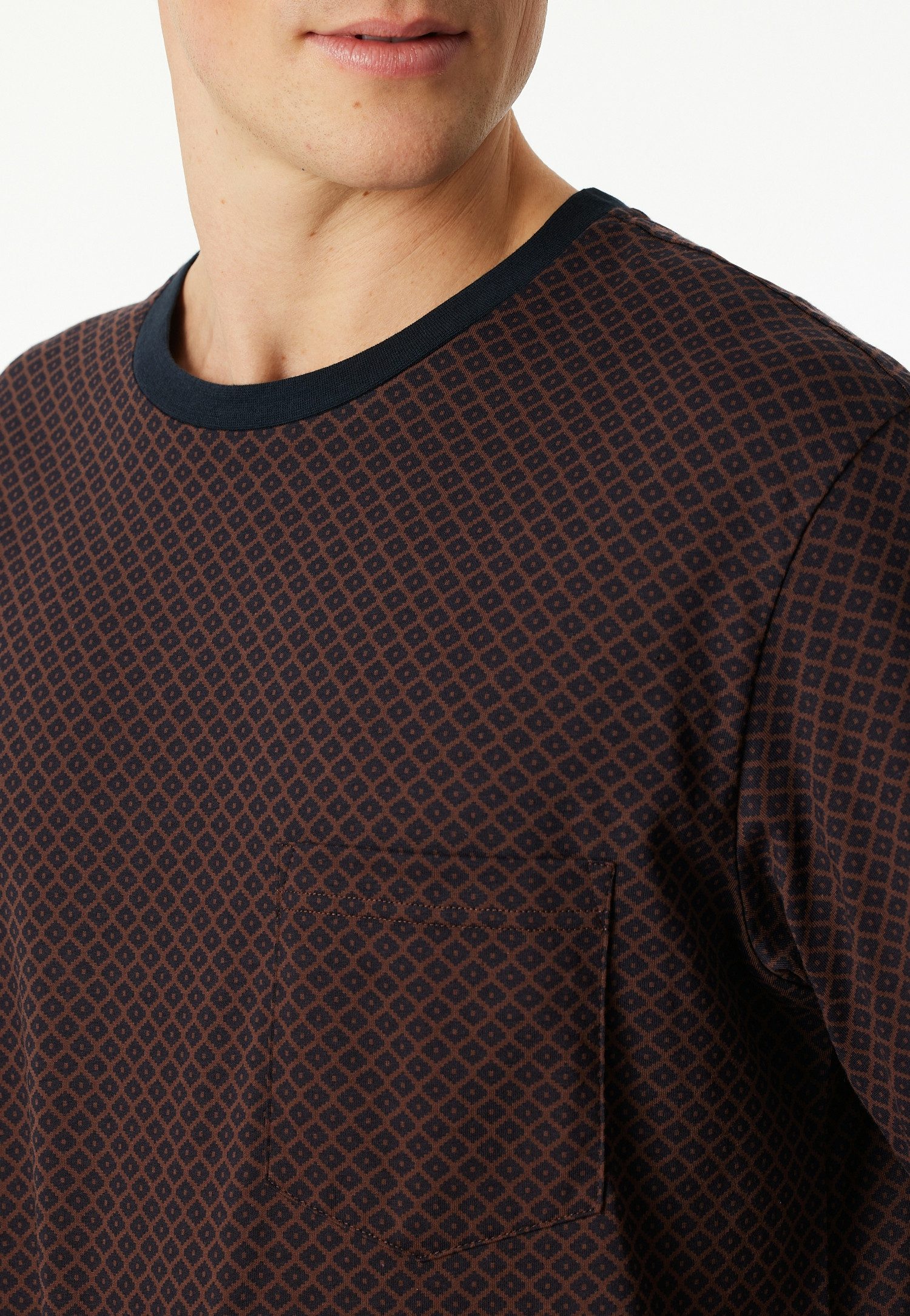 Schiesser Schlafanzug Comfort Essentials (2 tlg) mit angenehmen Bündchen