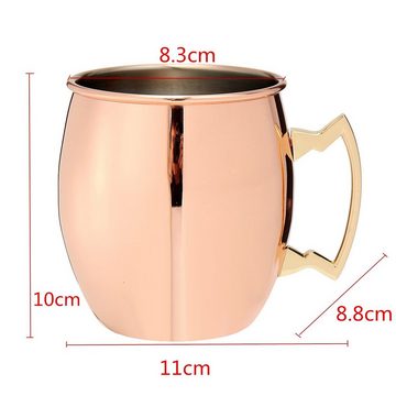 Insma Becher, Moscow Mule Mug Cup 18oz 530ml Edelstahl verkupfert