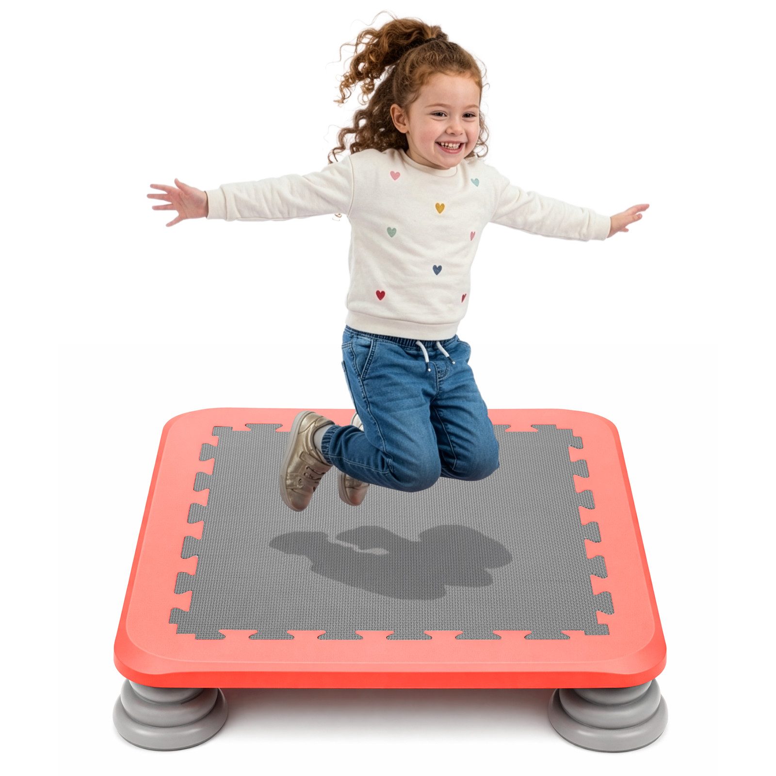 Youyijia Kindertrampolin Trampolin für Kinder – Mini Trampolin mit Rutschfester Oberfläche