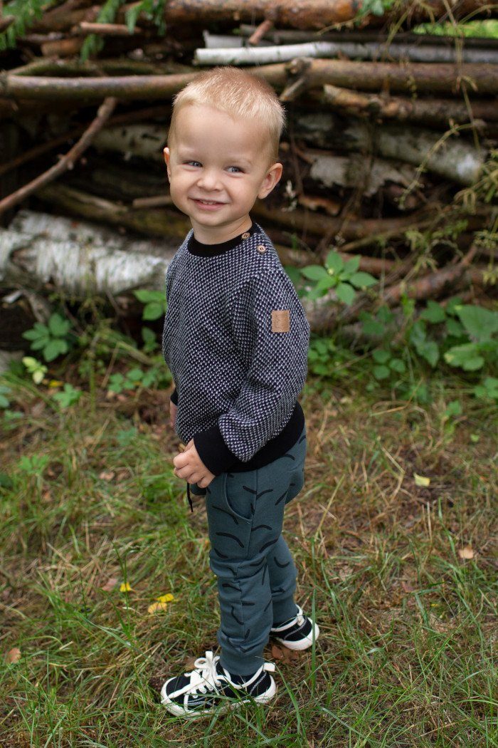 PINOKIO Pumphose Haremshose Schlupfhose mit Tigermuster lang Jungen (1-tlg) LE TIGRE Patch