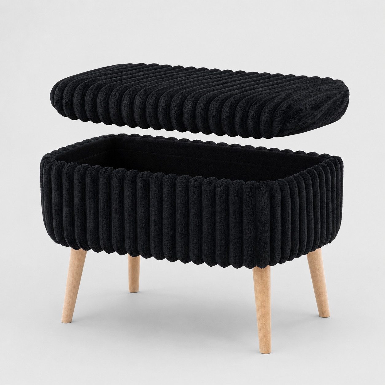 Skye Decor Pouf Mini Oslo (1-St), Kompakter Polsterhocker, mit Stauraum