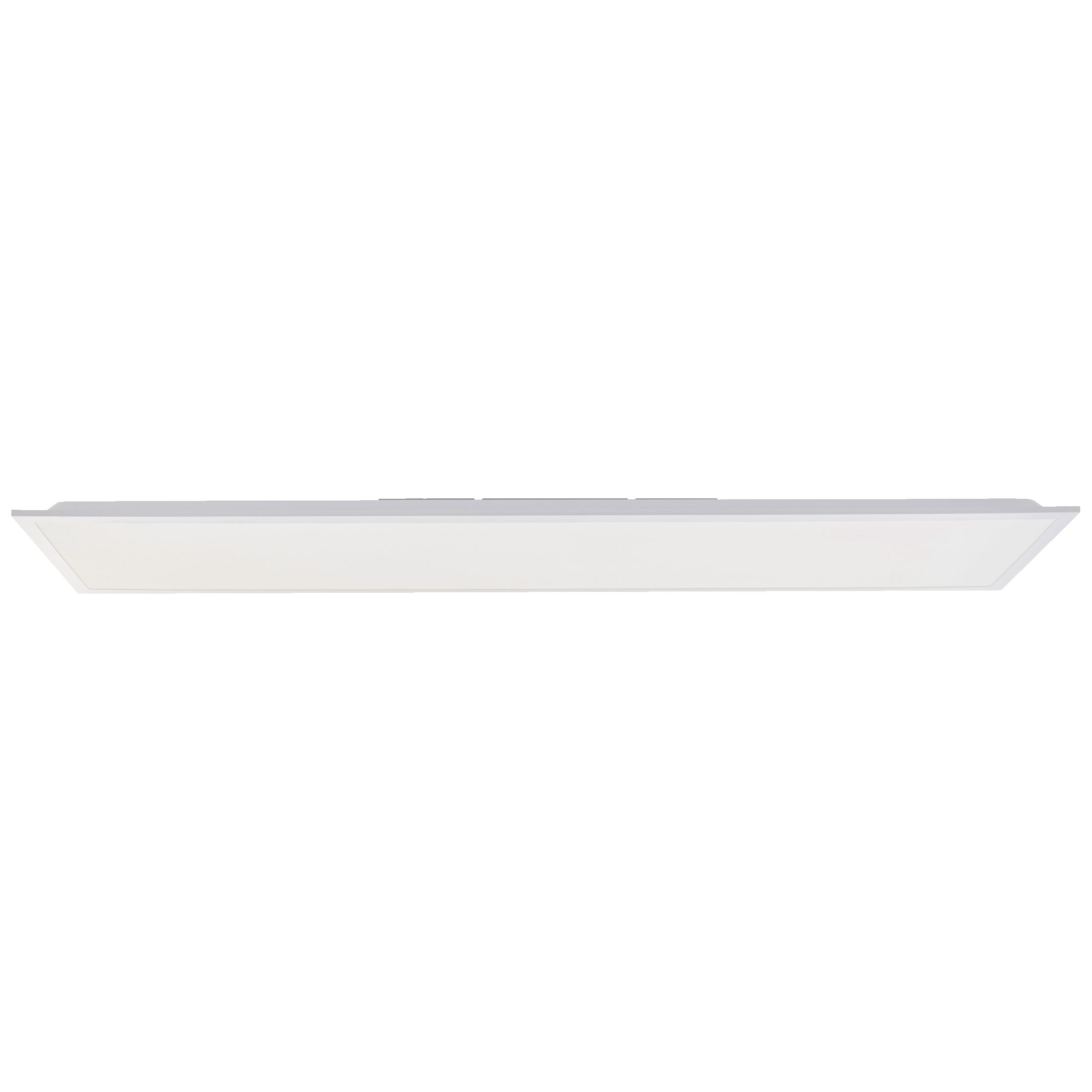 Lightbox LED Panel, LED fest integriert, Neutralweiß, LED Deckenaufbau-Paneel, 120x30 cm, 4600 lm, 4000 K, Aluminium, weiß