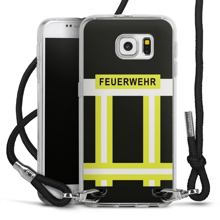 DeinDesign Handyhülle Feuerwehr Feuerwehrmann Beruf Feuerwehr Samsung Galaxy S6 Handykette Hülle mit Band Case zum Umhängen