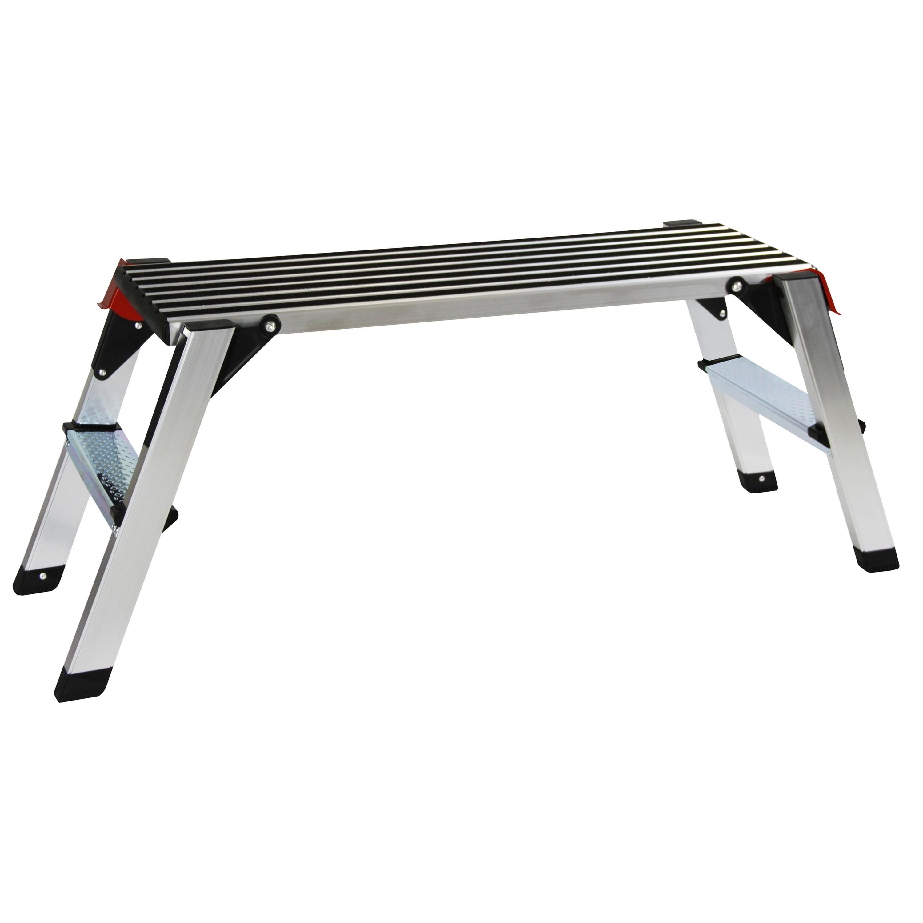 HELO24 Doppelleiter Alu Leiter Klapptritt Trittbank 150 kg Klappbar B3 günstig online kaufen