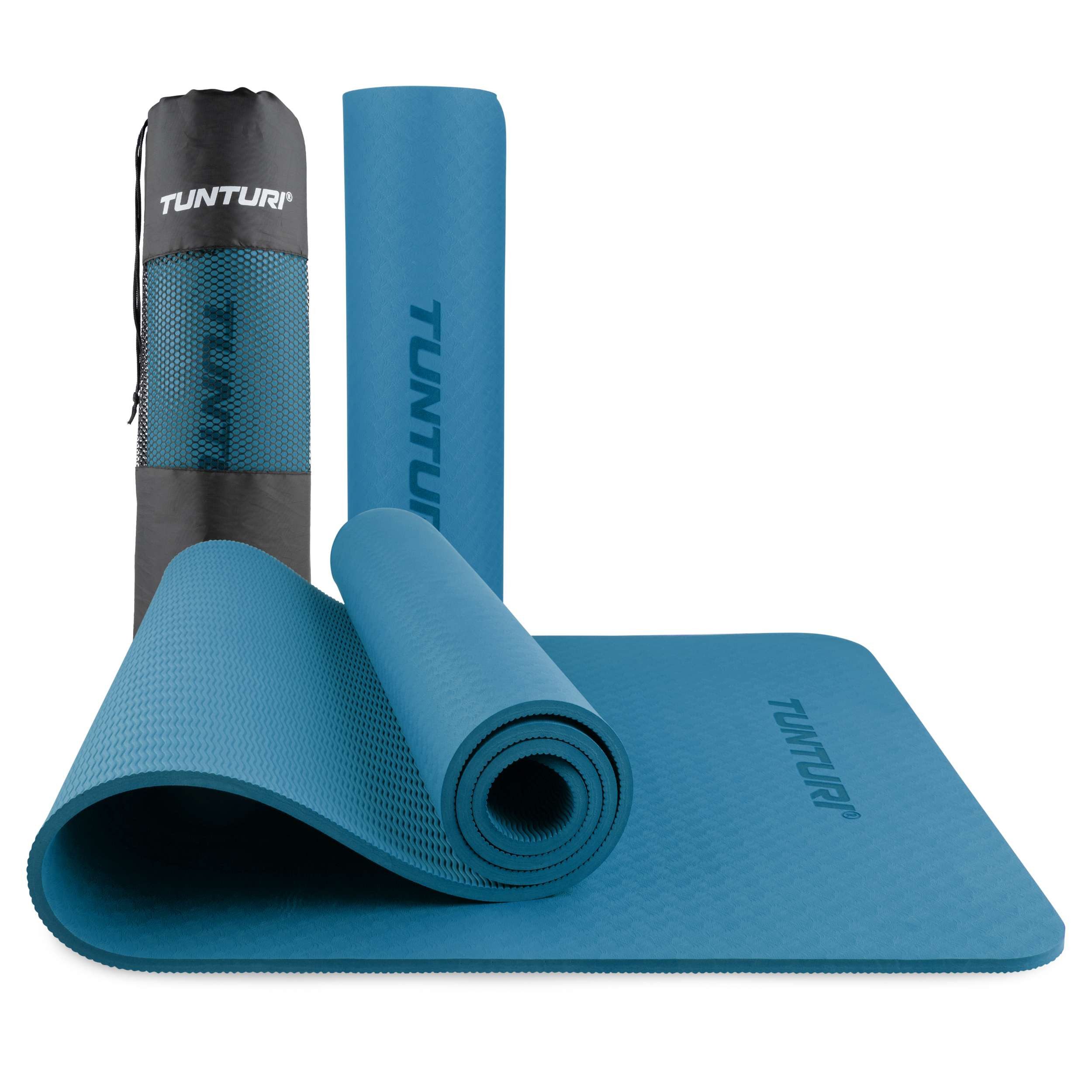 Tunturi Yogamatte Dicke Yogamatte 8mm - Rutschfest Gymnastikmatte - Yoga und Pilates -