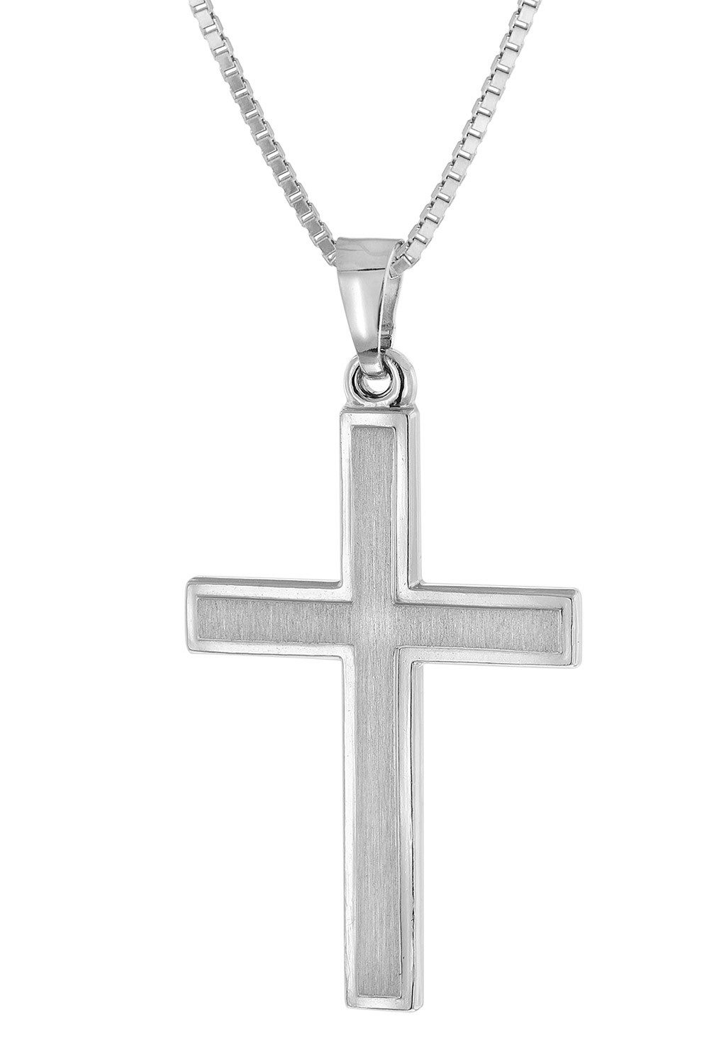 Kette mit Anhänger mit Kreuz 925 Silber 21 mm