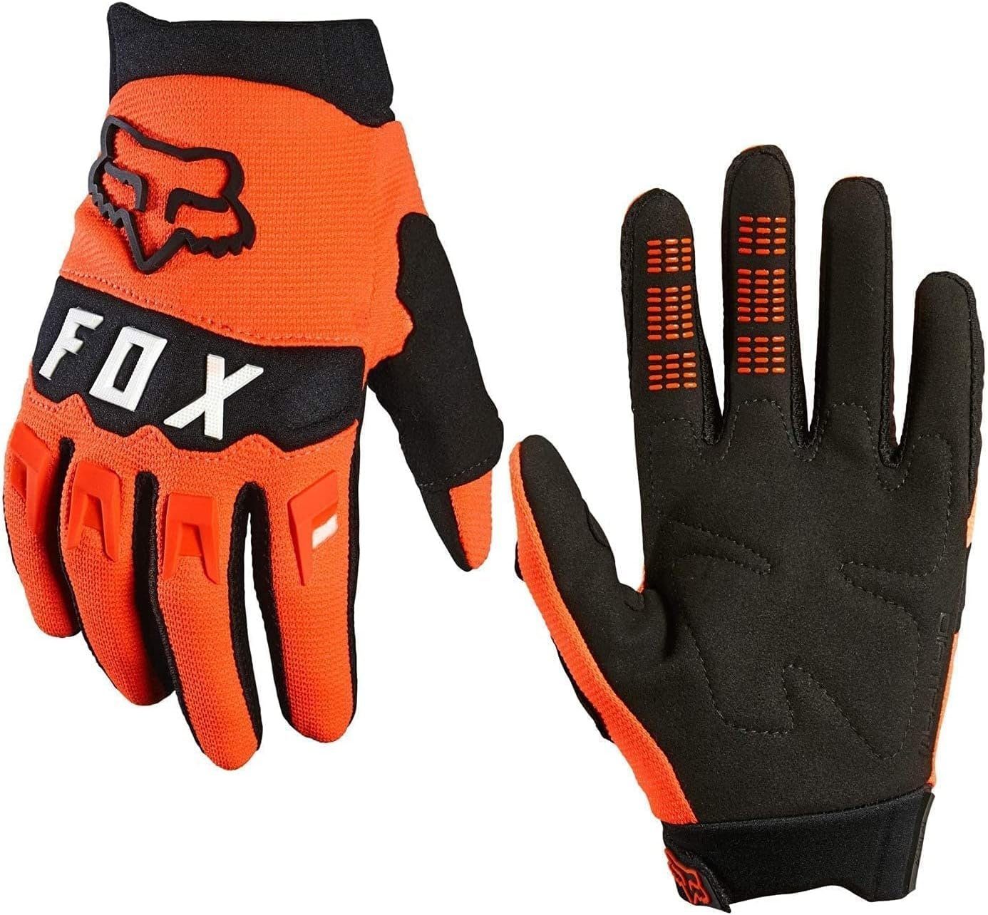 Fox Racing Motorradhandschuhe Fox schwarz/ Glove Dirtpaw orange Handschuhe