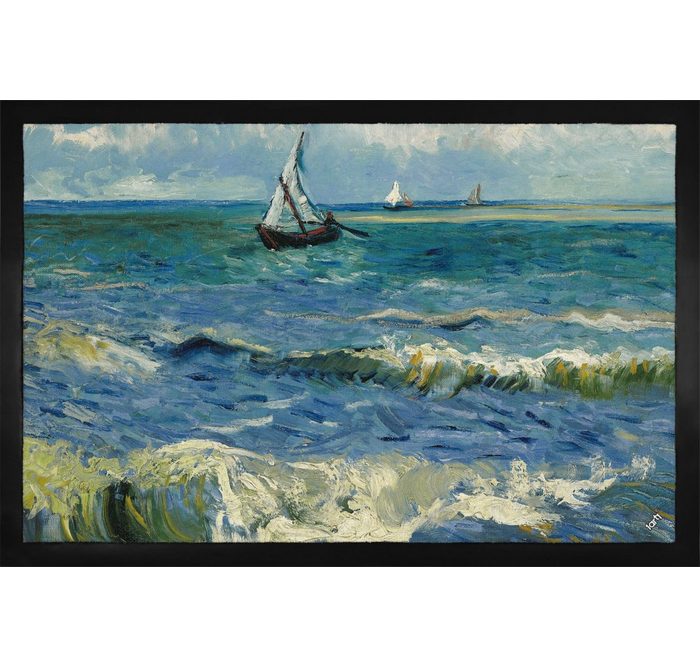 Fußmatte Vincent Van Gogh - Das Meer Bei Saintes- Maries-de-la-Mer 1888 1art1 Höhe: 5 mm