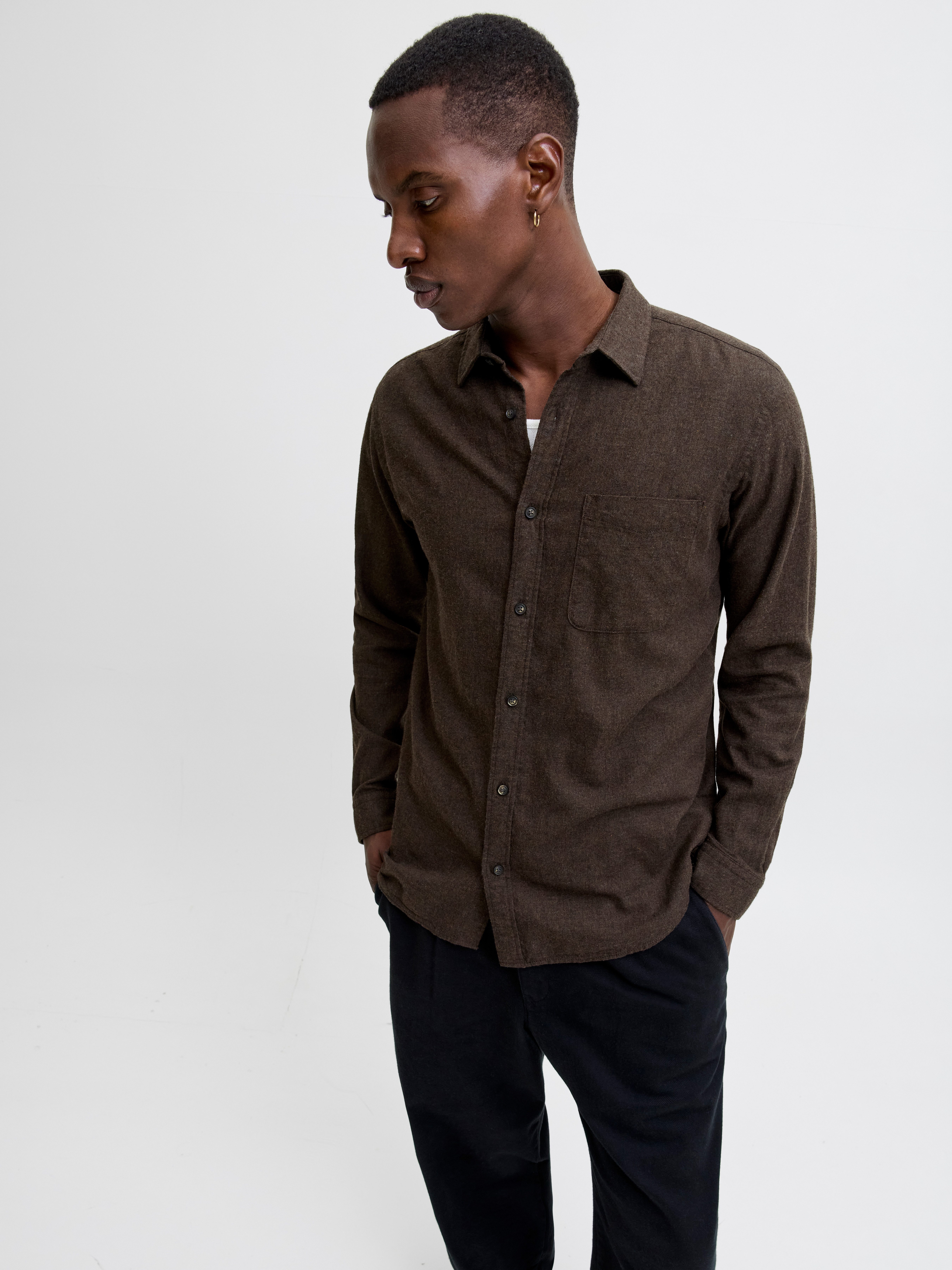 Jack & Jones Langarmhemd JJECLASSIC MELANGE günstig online kaufen