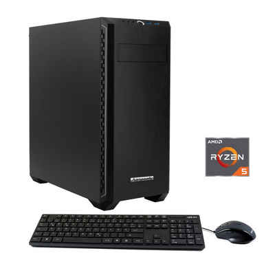 Hanseatic PC2206 Gaming-PC (AMD Ryzen 5 5500, RTX 3050, 16 GB RAM, 1000 GB SSD, Windows 11)