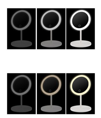 KIKI Kosmetikspiegel LED-Kosmetikspiegel--dreifarbiger Beleuchtungs-Schreibtischspiegel (1-St)