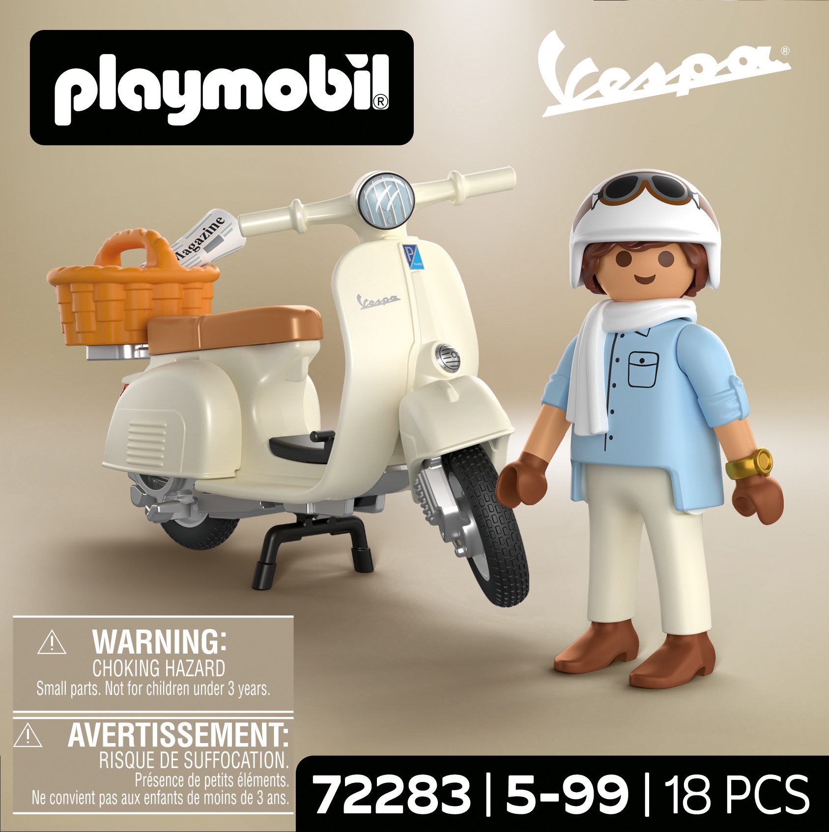 Playmobil® 80 Jahre Vespa: Classic Style (72283), Vespa Konstruktions-Spielset, (18 St), Made in Europe – Bild 2 von 4