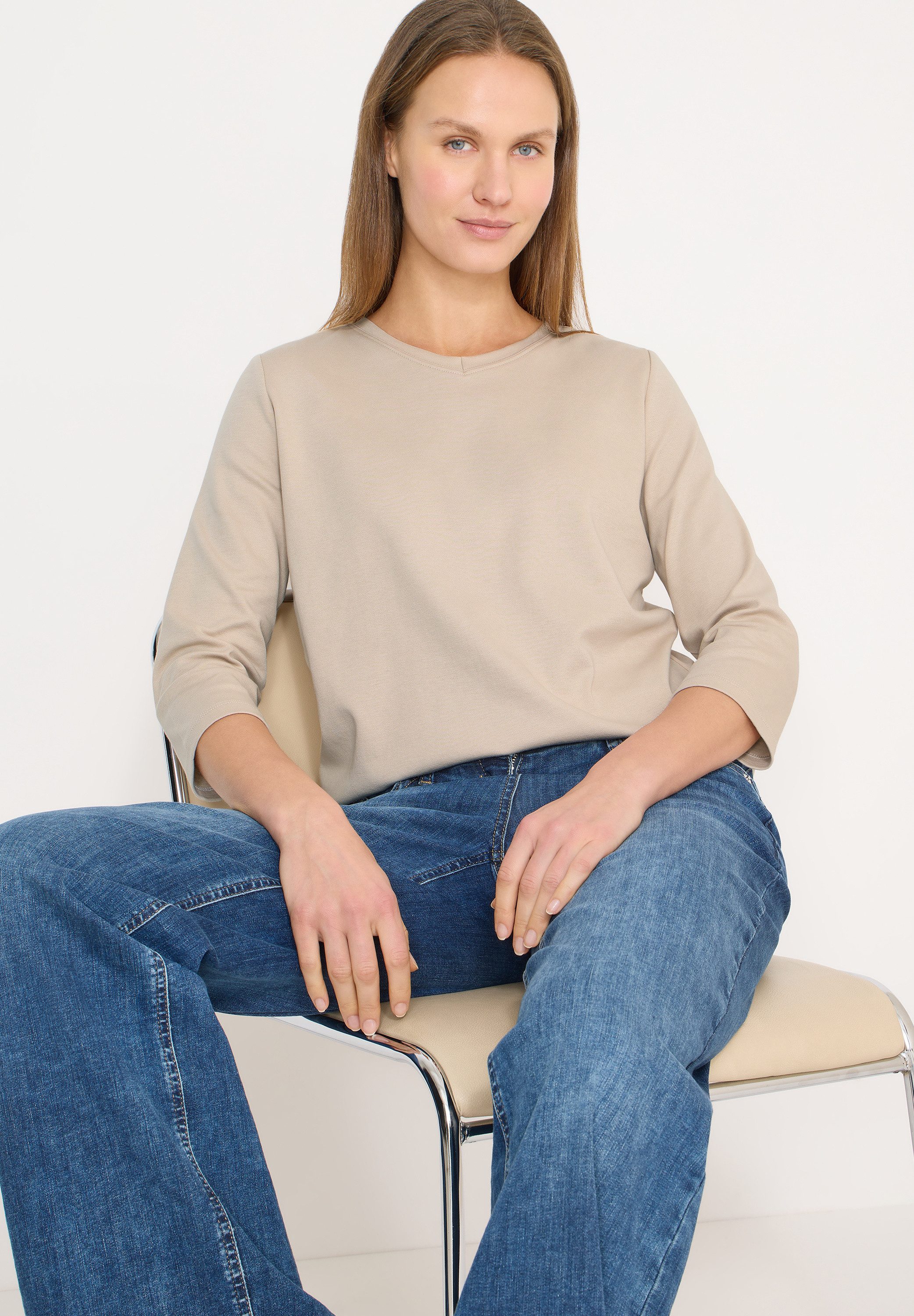 CECIL Langarmshirt aus reiner Baumwolle