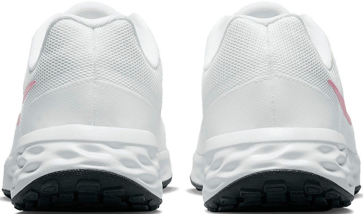Nike REVOLUTION Laufschuh 6 NEXT NATURE WHITE-PINK-SPELL-FOSSIL-STONE-BLACK