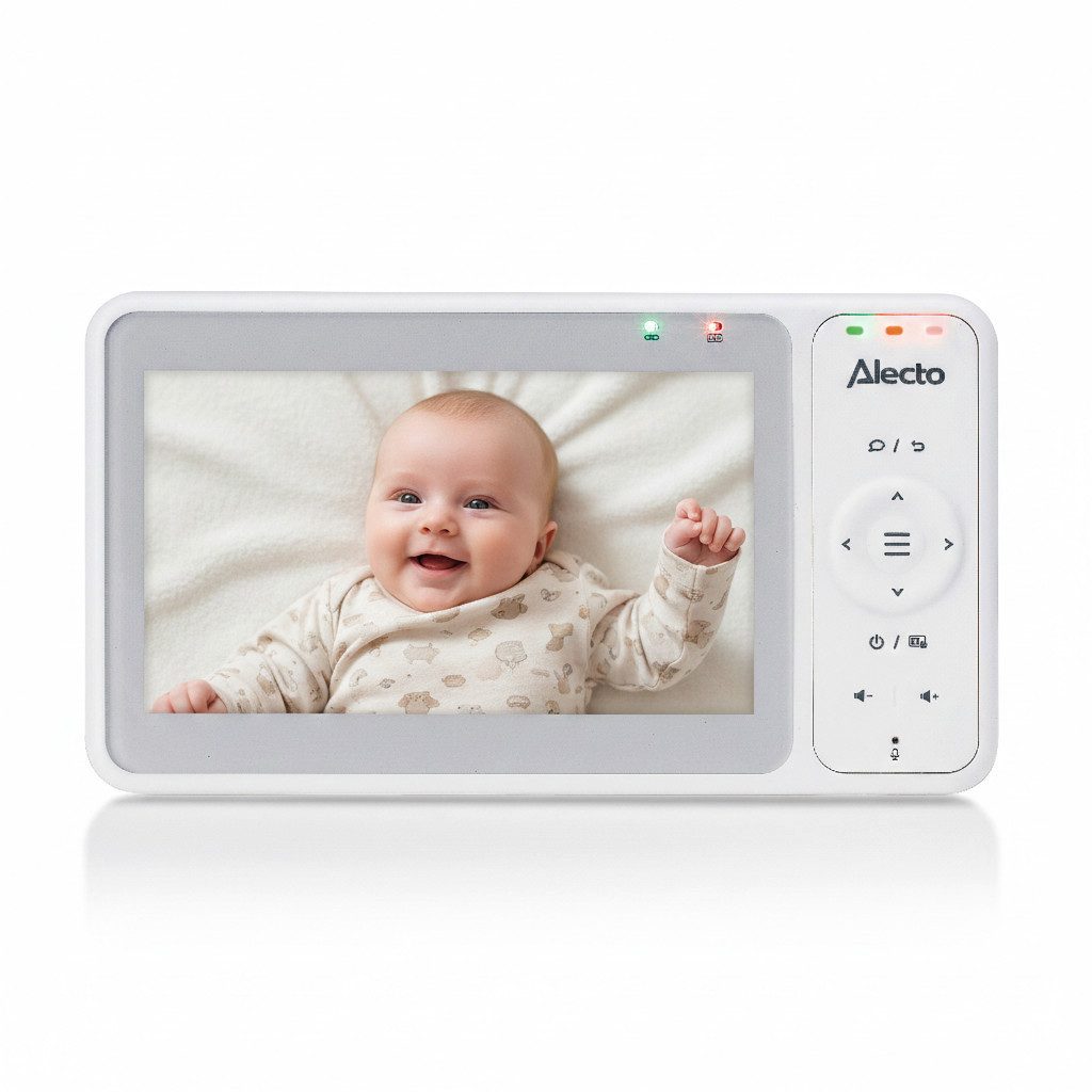 Alecto Video-Babyphone DVM2050, 1-tlg., HD-Kamera, digitale Zoomfunktion, Gegensprechfunktion, Nachtlicht