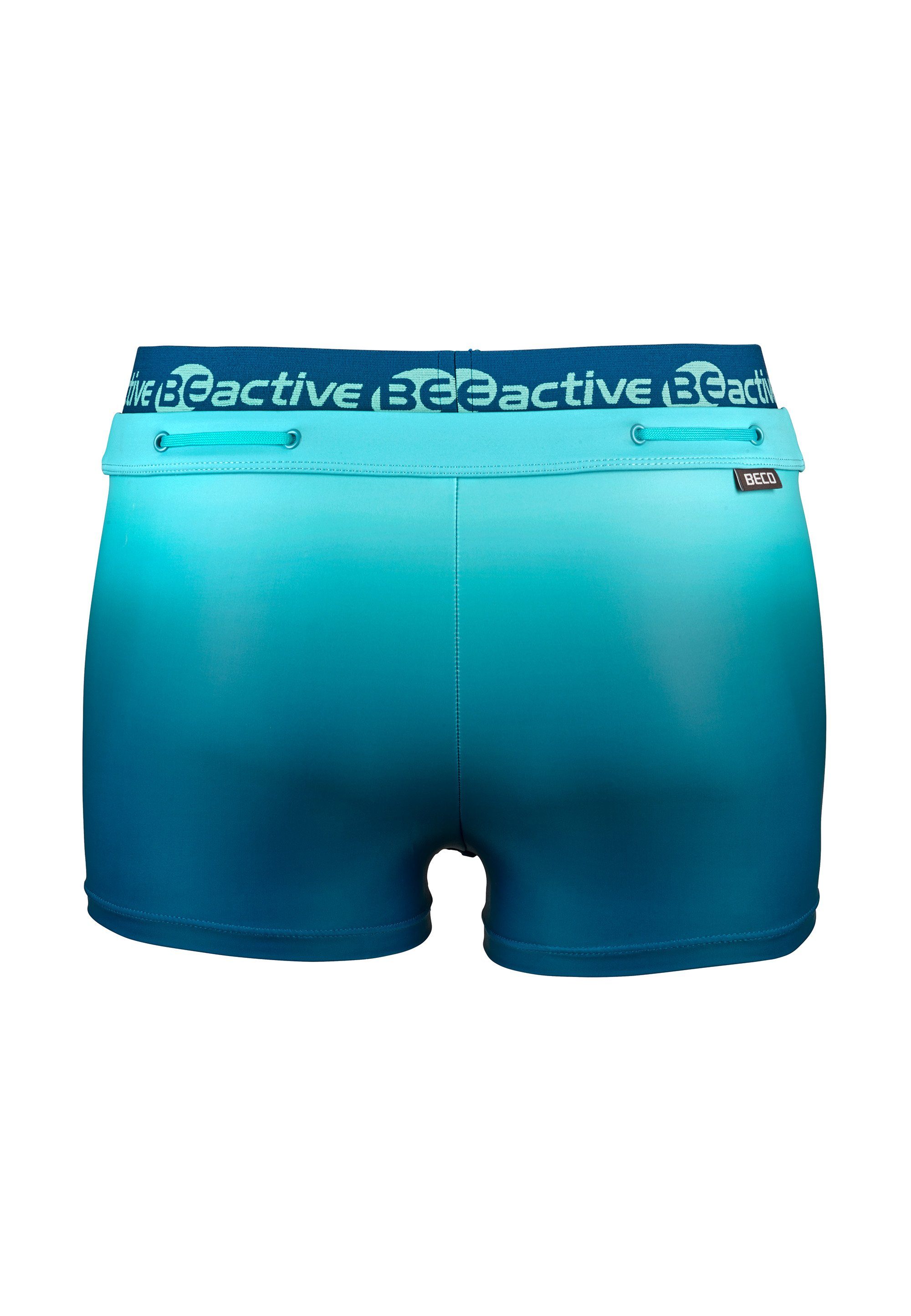 BEactive (1-St) mit Beco Farbverlauf Swimwear Trunks Beermann Badehose raffiniertem