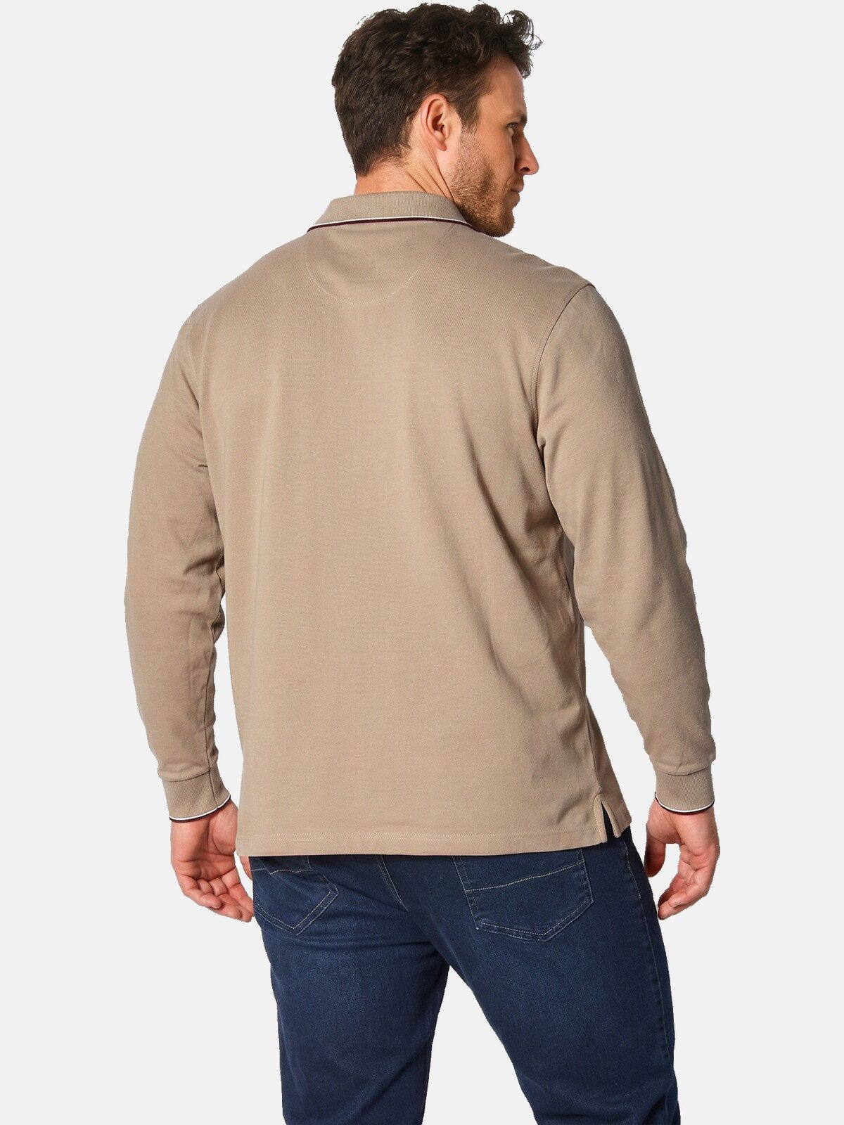 Babista Langarm-Poloshirt MILANVETZO hochwertige Piqué-Baumwolle