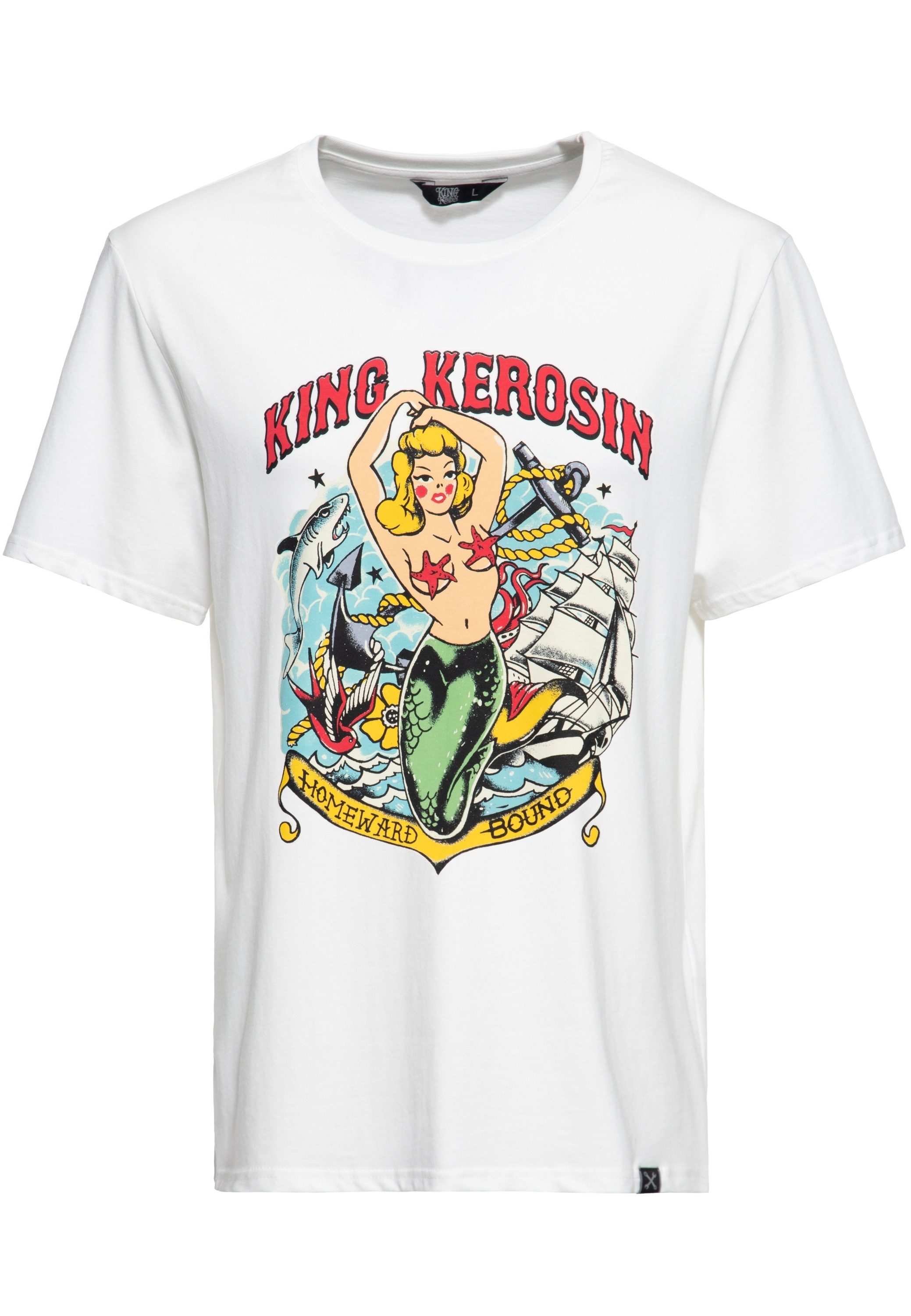 KingKerosin Print-Shirt Homeward Bound (1-tlg) mit Vintage-Motiv Print