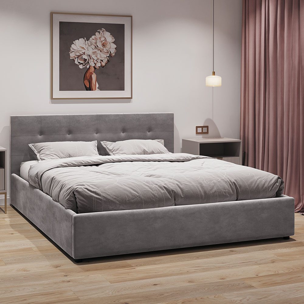 Jana Möbel Polsterbett Mira (mit bettlkasten und lattenrost), Gepolstertes günstig online kaufen