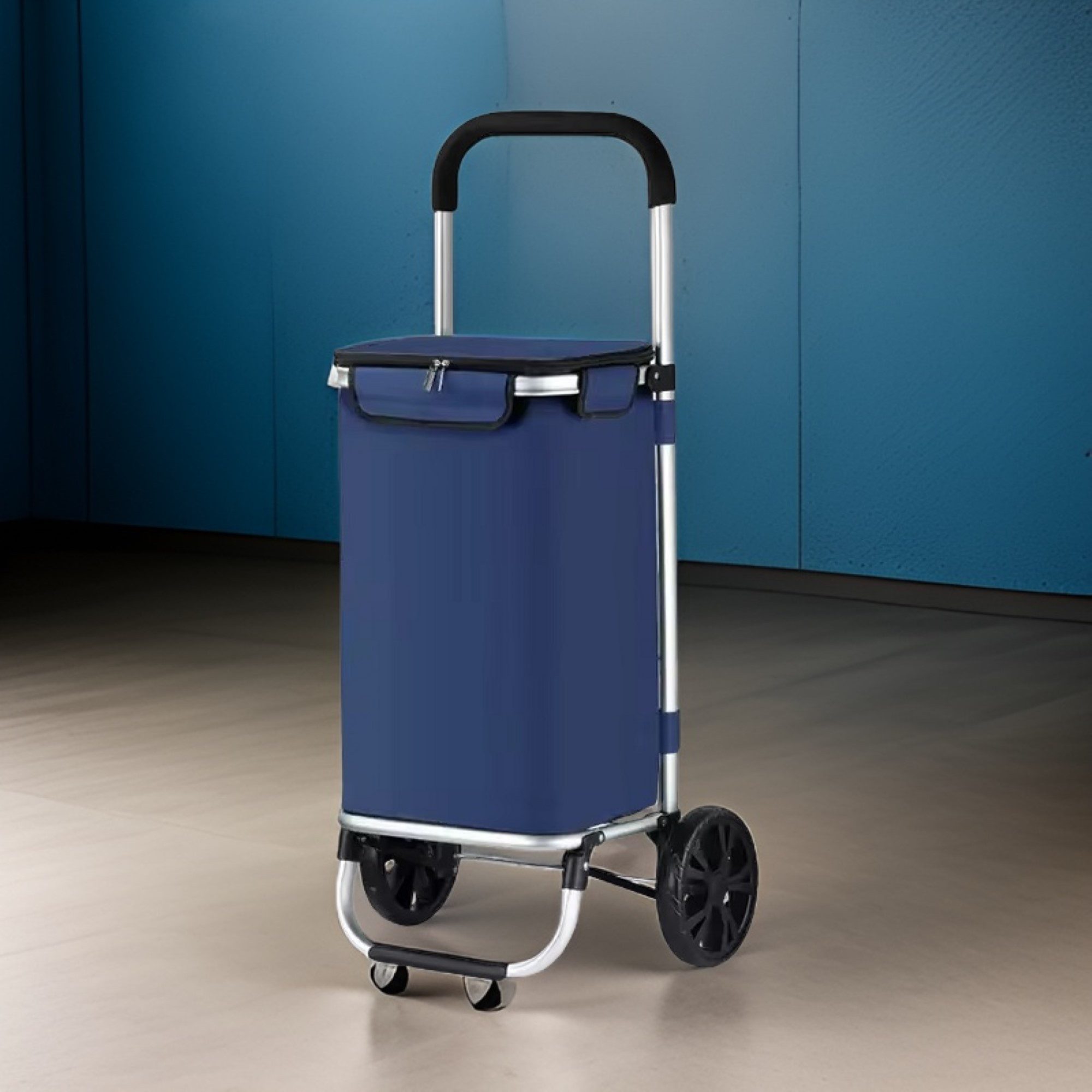Cheffinger Einkaufstrolley 40L Einkaufsroller Aluminium klappbar günstig online kaufen