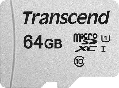 Transcend »300S microSDXC 64GB« Speicherkarte (64 GB, Class 10, 100 MB/s Lesegeschwindigkeit)