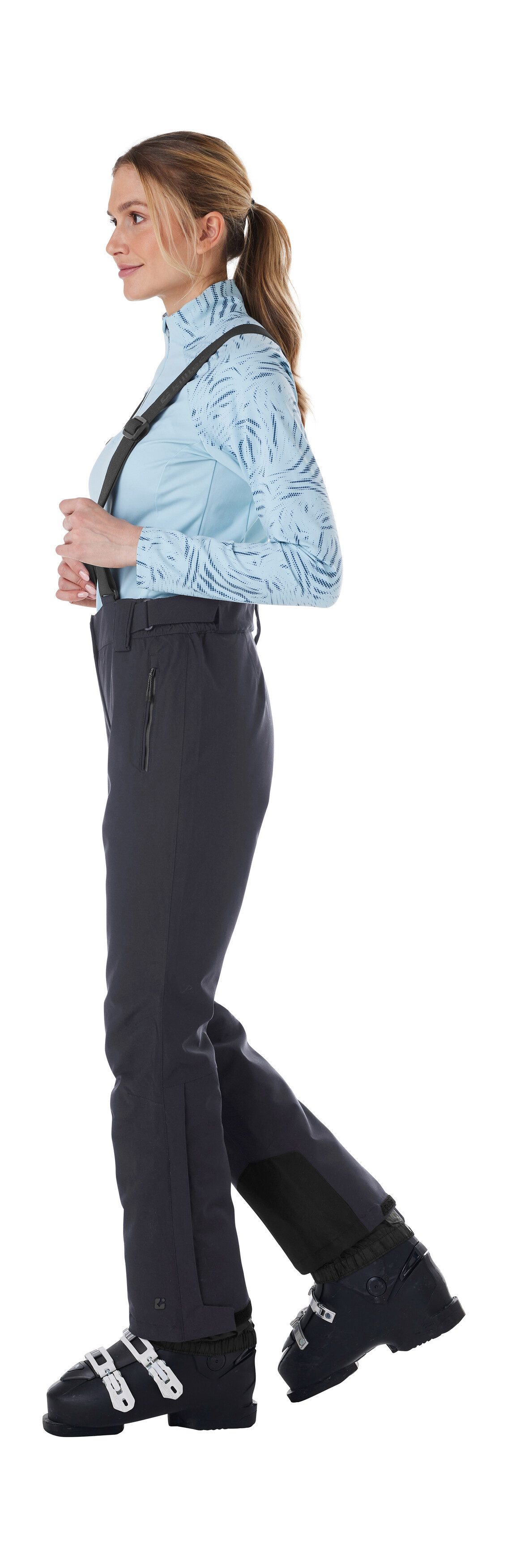 Killtec Skihose KSW 249 WMN SKI PNTS Wasser- und winddicht, abnehmbare Träger, verstellbare Taille