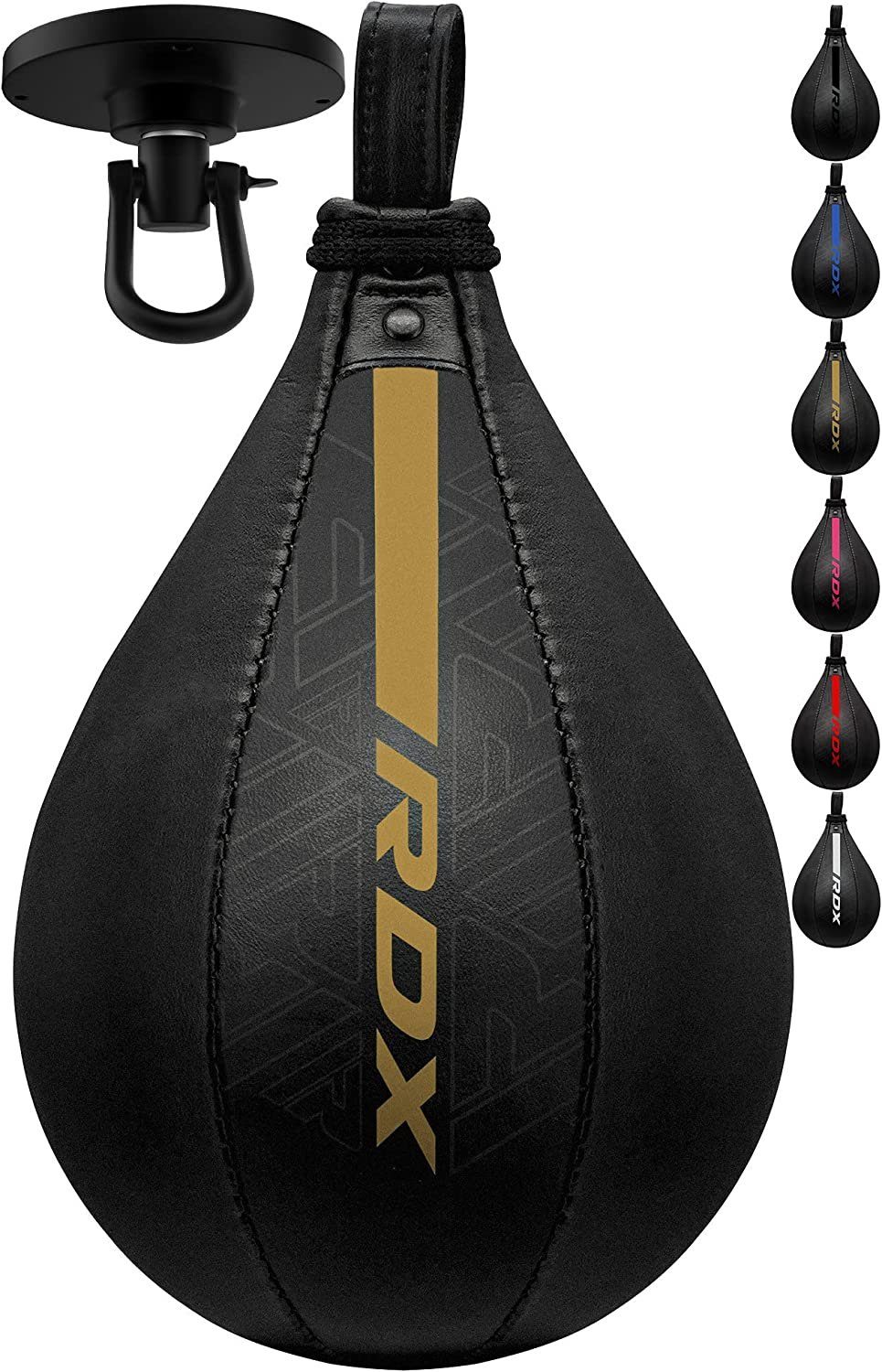 RDX Sports Punchingball RDX MayaHide Leder Boxen SpeedBall mit Halterung PunchingBall SpeedBag