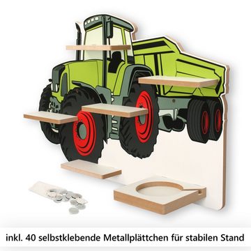 Kreative Feder Kinderregal MUSIKBOX-REGAL Traktor, für TONIE-BOX und TONIES inkl. 40 Metallplättchen