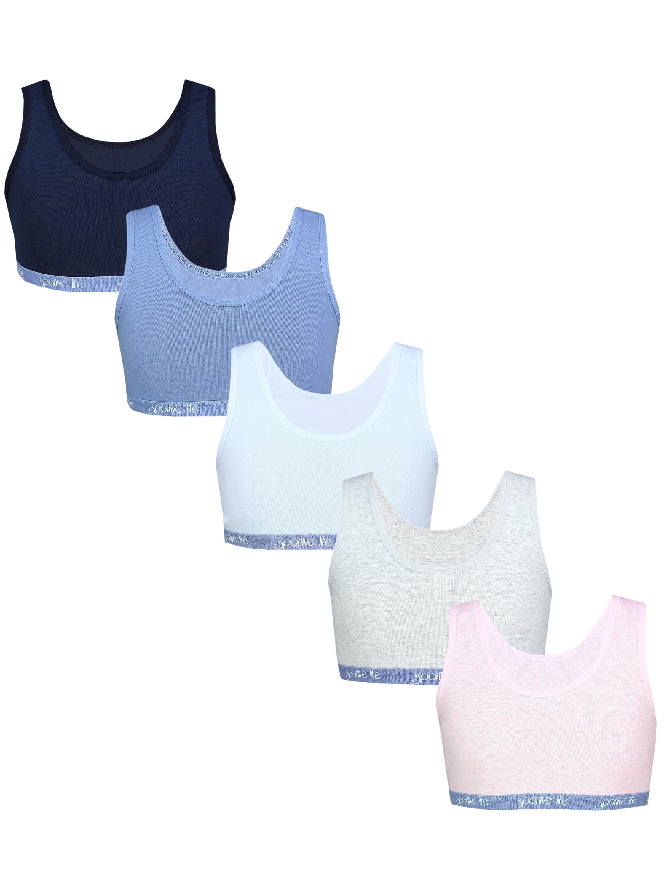 TupTam Bustier TupTam Mädchen Bustier mit breiten Trägern 5er Pack