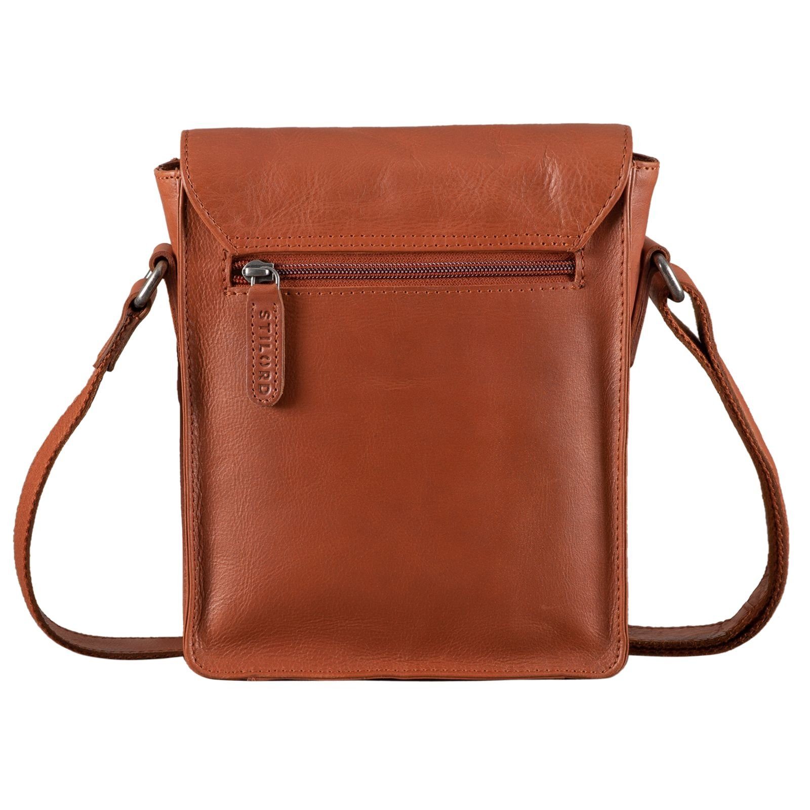 STILORD Schultertasche "Steve" Kleine Herren Tasche Leder