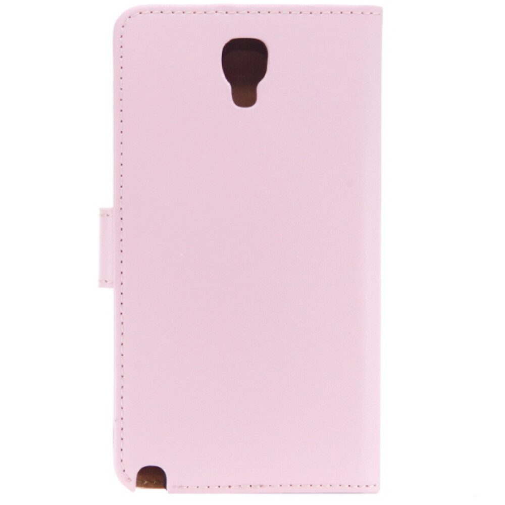 Handytasche Book Case Handyhülle für Samsung Galaxy Note 3 Neo Pink Leder 42507105 (Book Cover)