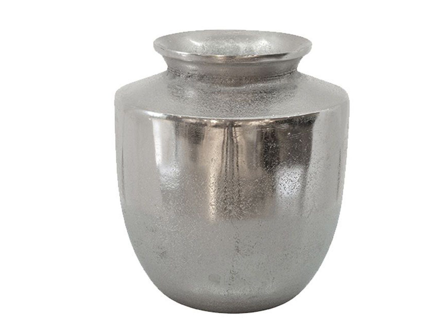 LaCasa Dekovase Wunderschöne Deko Vase silber antik 18x20 cm Raw (1 St)