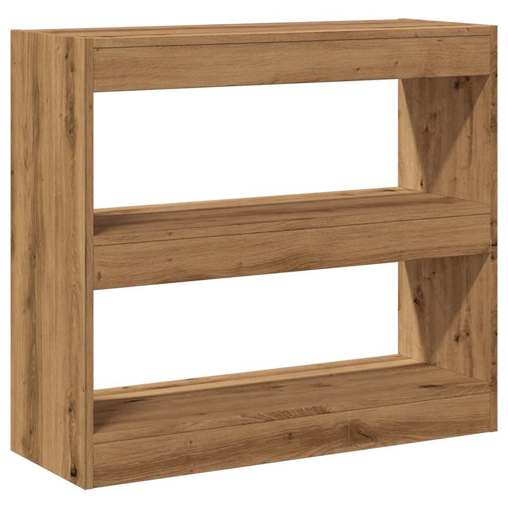 vidaXL Bücherregal Bücherregal/Raumteiler Artisan-Eiche 80x30x72 cm, günstig online kaufen