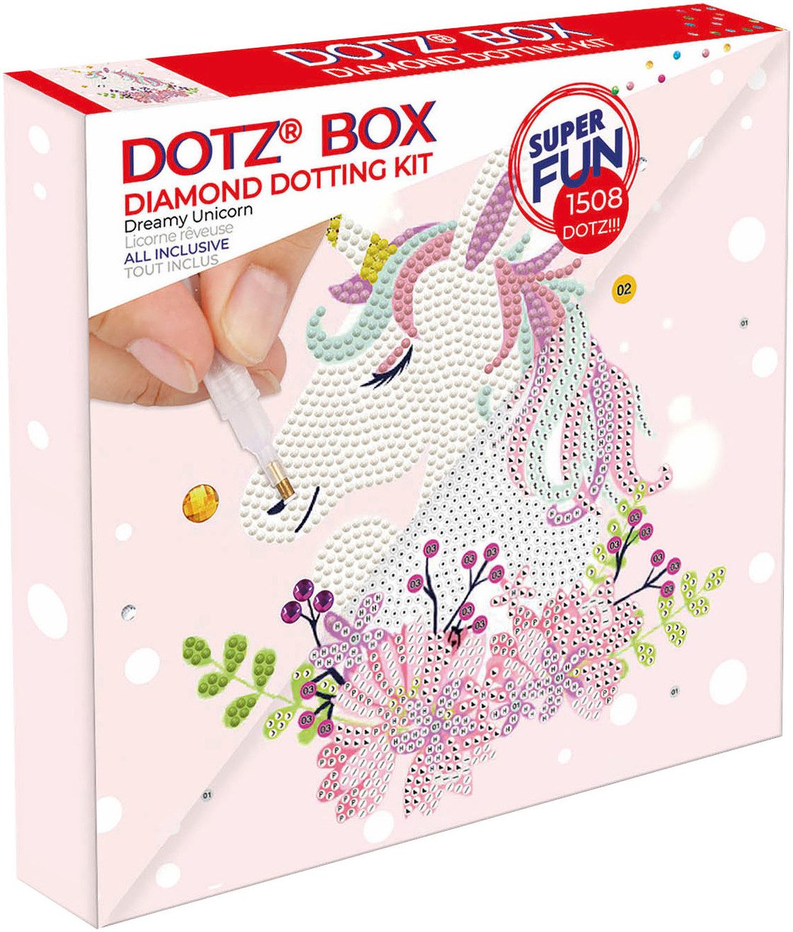 Diamond Dotz Kreativset Diamond Painting Verträumtes Einhorn