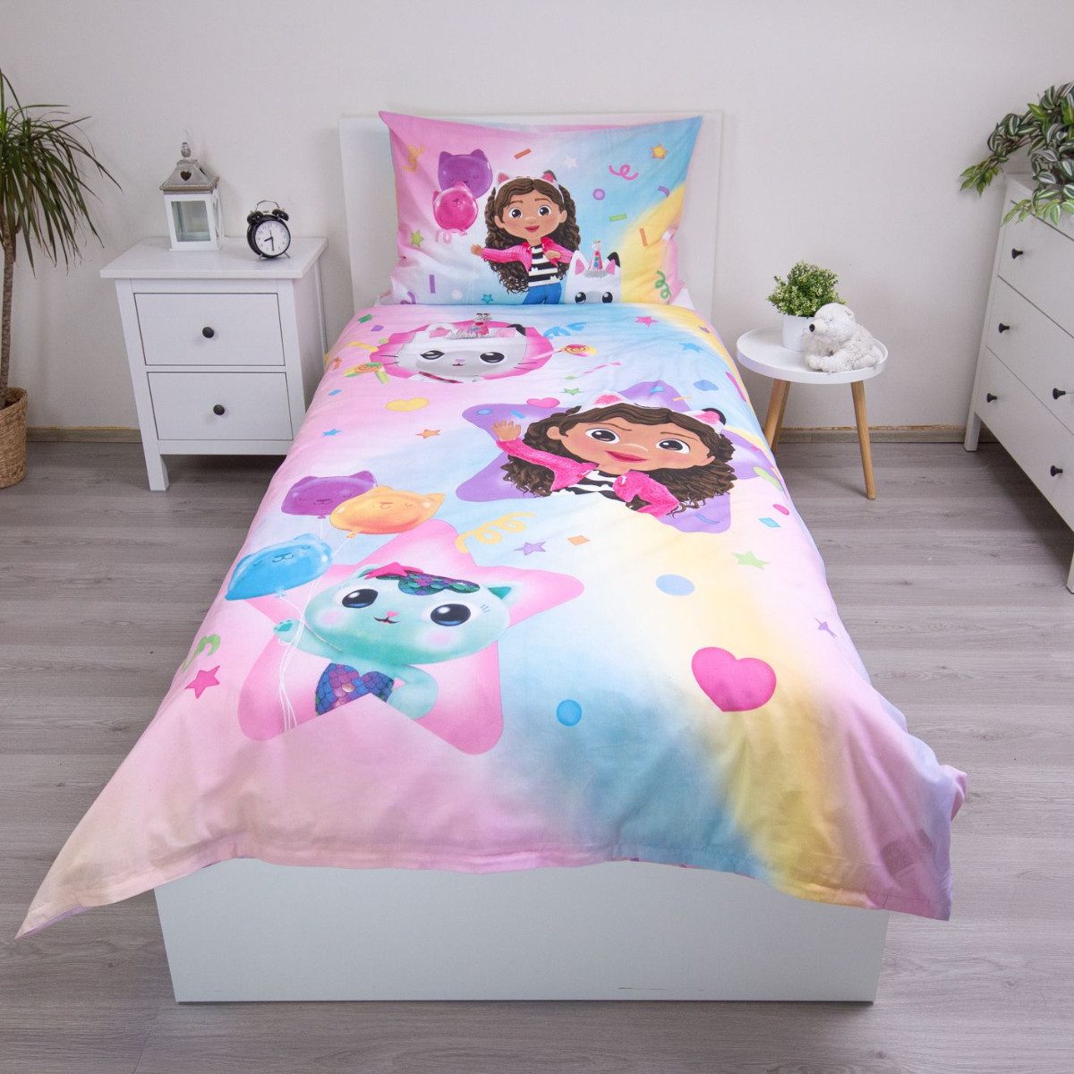 Gabby's Dollhouse Bettwäsche Bettwäsche set 100% Baumwolle 140x200 + 70x90 günstig online kaufen