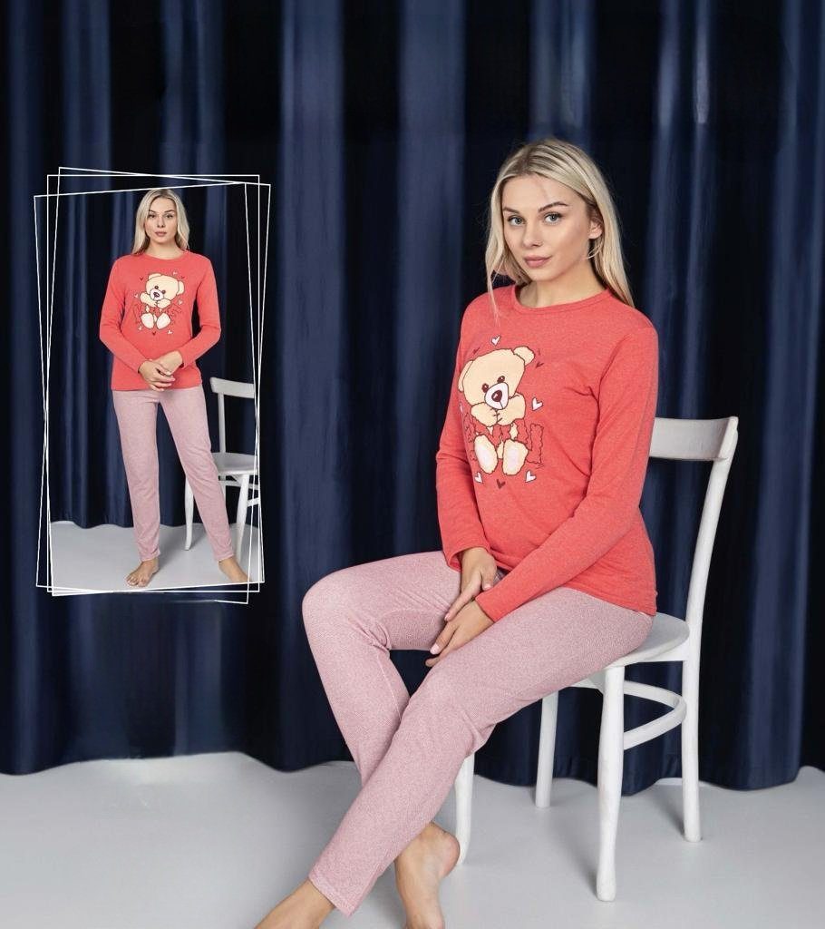 Selef Creation Pyjama Damen Pyjama Schlafanzug Baumwolle 2tlg günstig online kaufen
