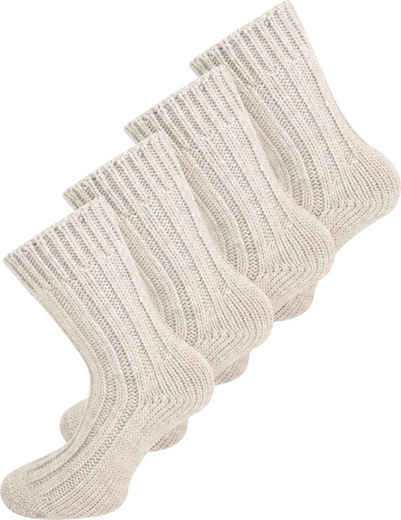 normani Thermosocken 4 Paar Alpaka-Socken (4 Paar) hochwertige Alpaka-Wolle