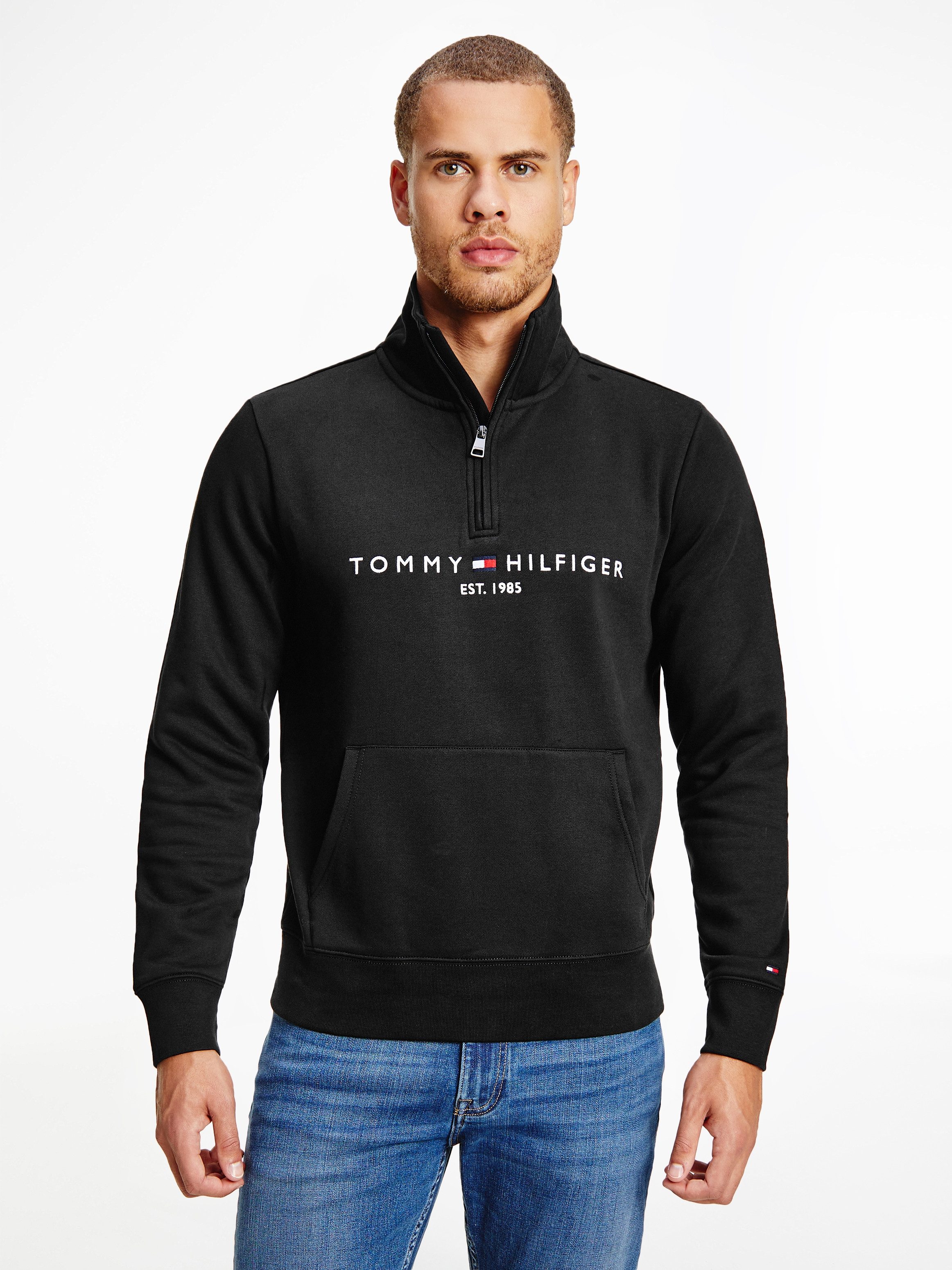 Tommy Hilfiger Sweatshirt TOMMY LOGO MOCKNECK günstig online kaufen
