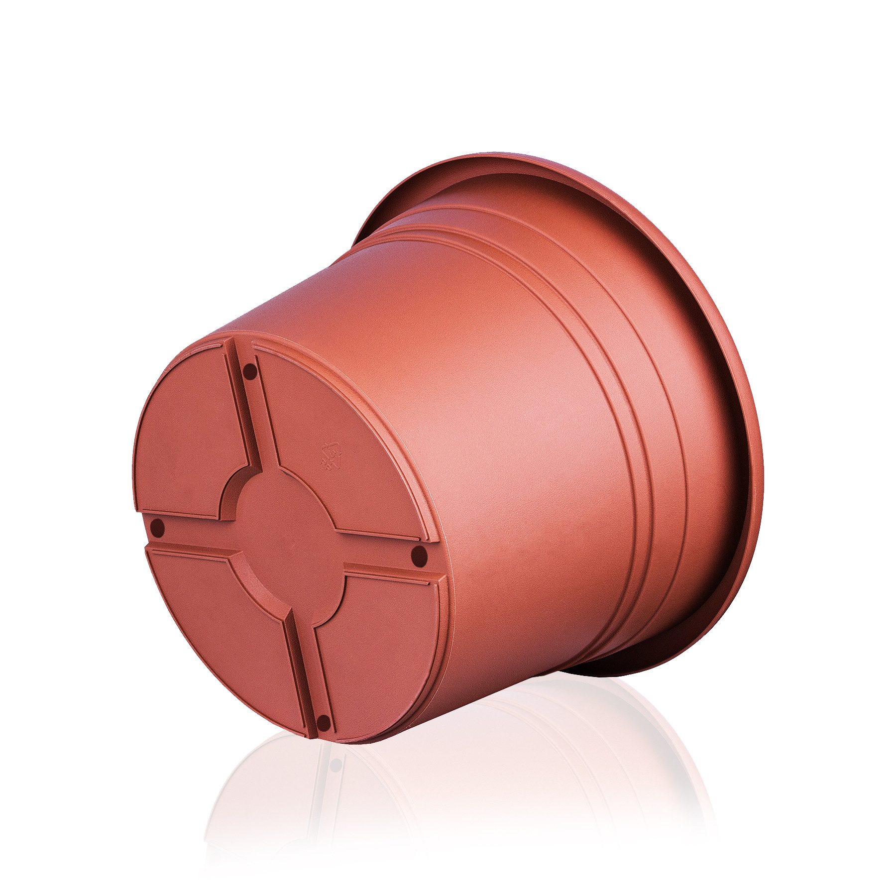 BigDean Blumentopf Pflanzkübel aus Kunststoff rund (Set, 3 St., Blumentöpfe), Blumentöpfe, Wetterfest, Hochwertig, Blumenkübel, Pflanztöpfe