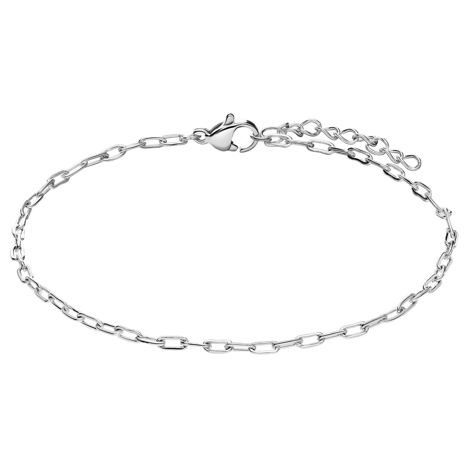 LUCARDI Gliederarmband Armband - Stahl - Silber - Damen