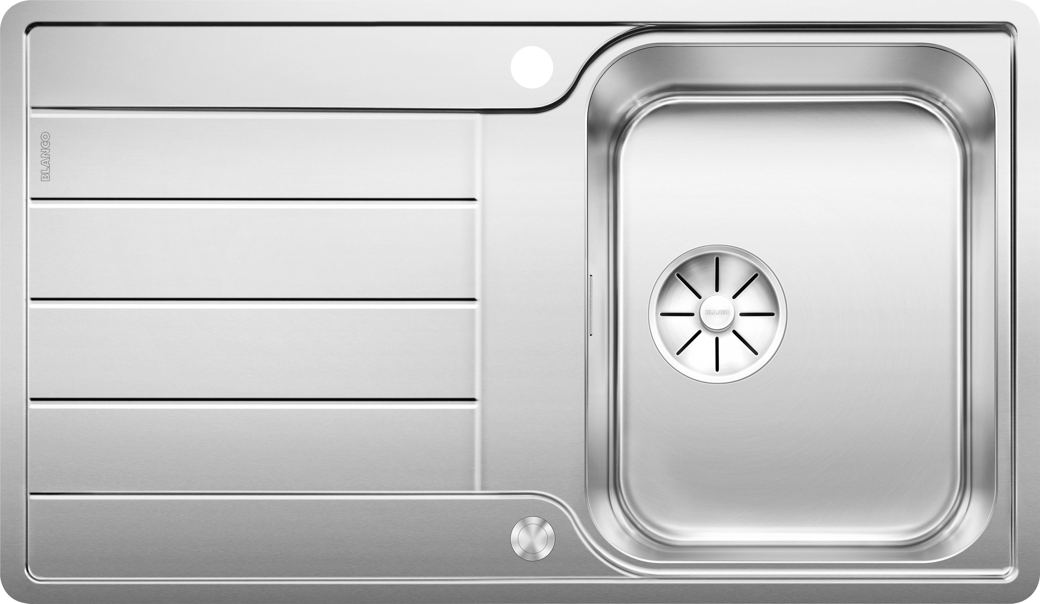 Blanco Edelstahlspüle CLASSIMO 45 S-IF, eckig, 50/86 cm, (1 St), zum wechselseitigen Einbau geeignet