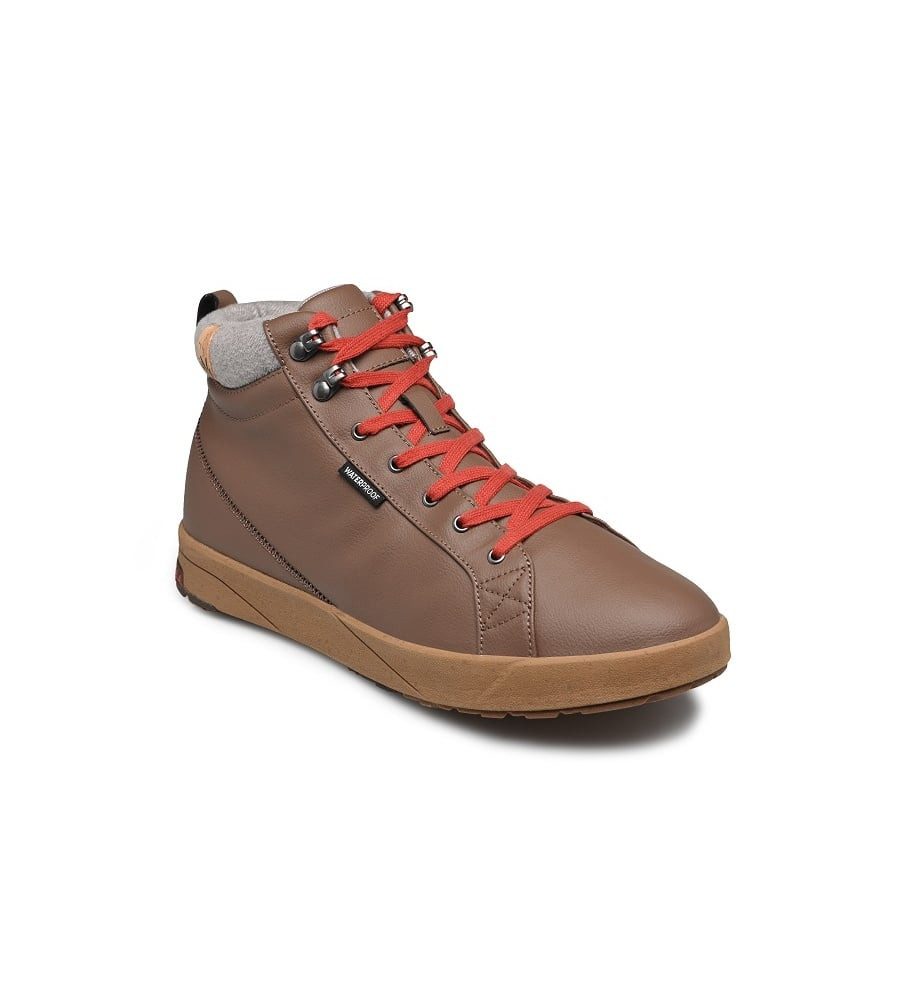 SAOLA Alltag-Winterschuhe Bergen Waterproof Warm (Leder, wasserdicht) braun Sneaker