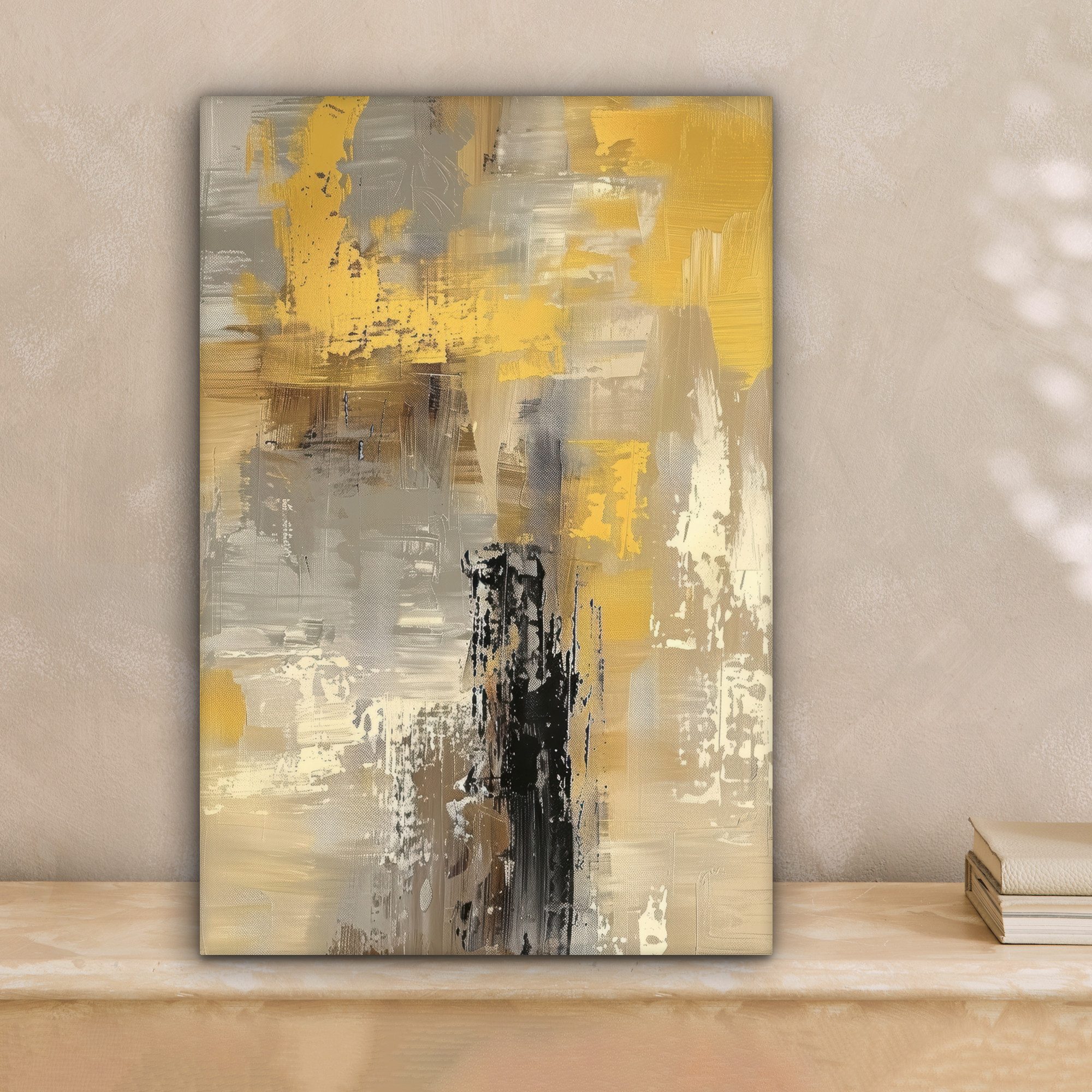 OneMillionCanvasses® Leinwandbild Abstrakt - Gelb - günstig online kaufen