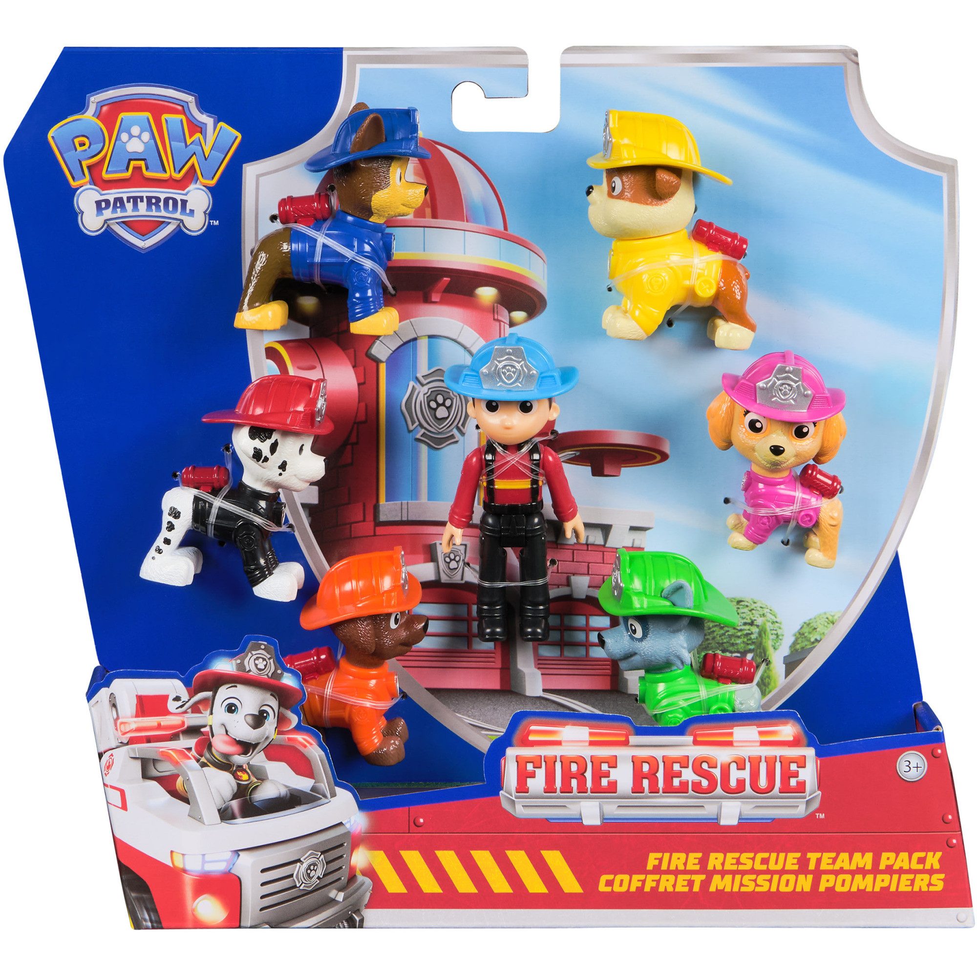 PAW PATROL Spielzeug-Auto Spin Master Paw Patrol Fire Rescue - Figuren