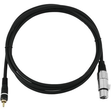 Omnitronic Omnitronic 30224028 XLR Adapterkabel [1x Cinch-Stecker - 1x XLR-Buchse Audio-Kabel, (2.00 cm)